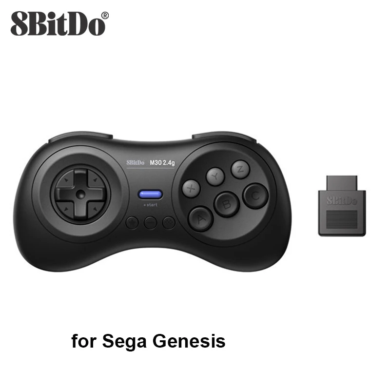 Беспроводной контроллер геймпада 8BitDo M30 2 4G для оригинального Sega Genesis и Mega Drive