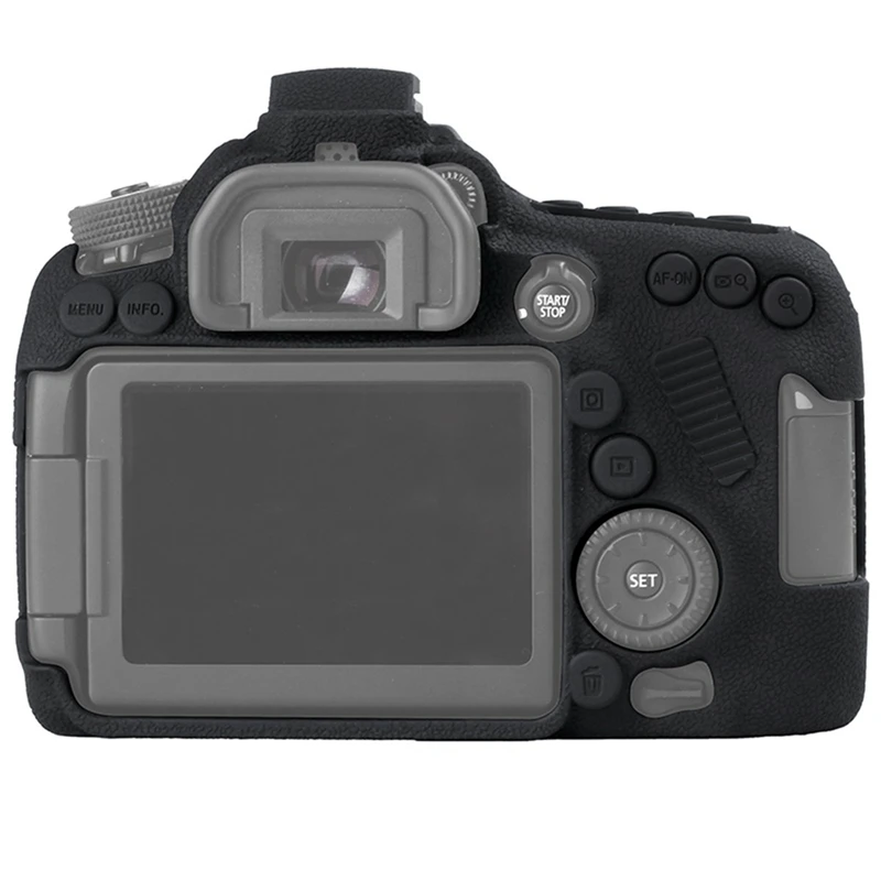 AAAE топ-силиконовый резиновый чехол для камеры для Canon Eos 80D съемный против царапин противоударный полный корпус защитный резиновый Co