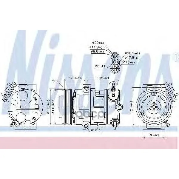 Компрессор Кондиционера Nissens арт. 89100