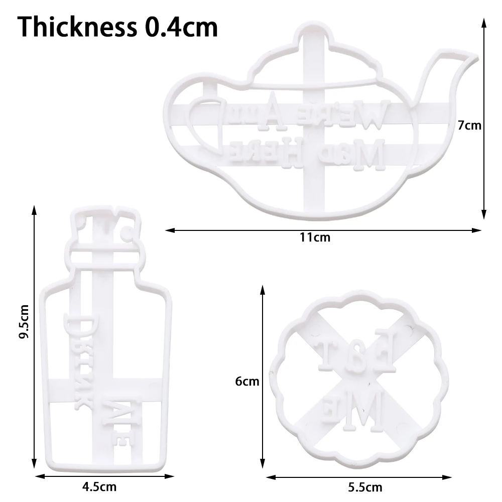 Eat Me Cookie Cutters Molds Creative Alice In Wonderland Theme Biscuit Mould Funny Baking Pasrty Tools Kitchen DIY Party Supplie cookie cutter baking mold cookie mould fondant cutter