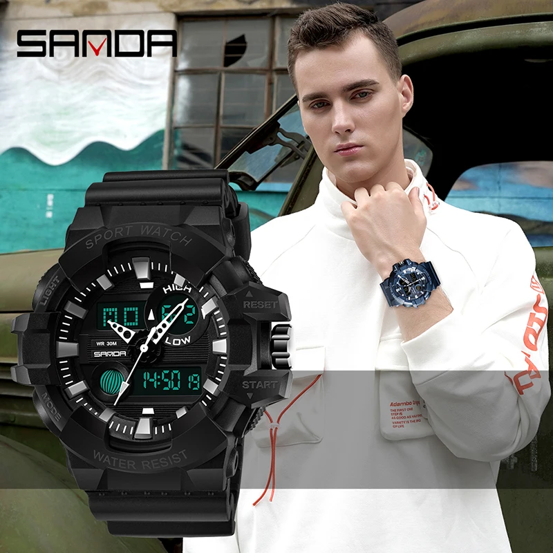 

SANDA Men's Sports LED Watches Men Digital Watch Male Watch Electronic Watch Men Clock reloj hombre hodinky relogio masculino