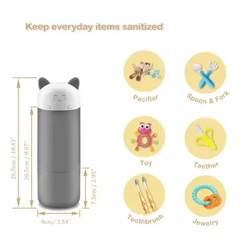 

Portable UV Bottle Sterilizer Disinfector Cup Nipple Outdoor Travel Ozone Breast Milk Pacifier Sterilizer