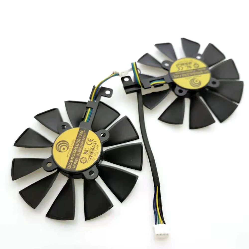 PLD09210S12HH 12 В 0.4A 87 мм вентилятор VGA для ASUS GTX1050TI GTX1060 GTX1070 RX480 видеокарта вентилятор охлаждения
