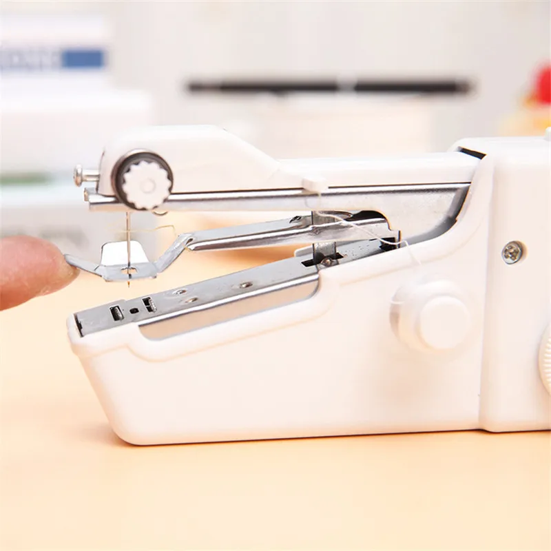 Portable Mini Handheld Sewing Machine Household Quick Stitch Sew Needlework Cordless Clothes Fabrics Electronic Sewing Machine