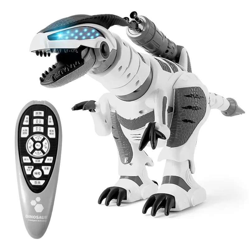 Controle remoto inteligente dinossauro menino crianças interativa rotação  dos desenhos animados dinossauro robô brinquedo para jogos meninos presente  - AliExpress