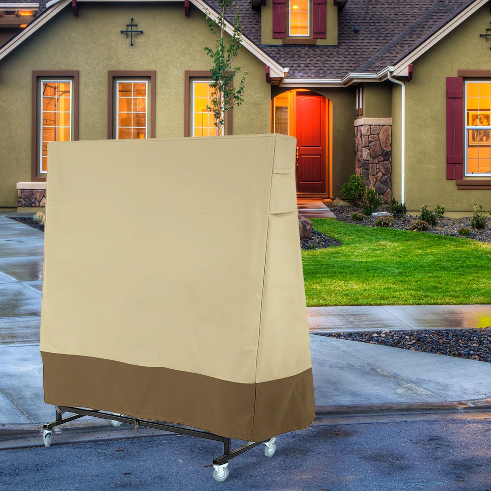 

For Ping Pong Outdoor Table Dust Covers Protector Heavy Duty Waterproof UV Resistant Tennis PingPong Table Storage Cover