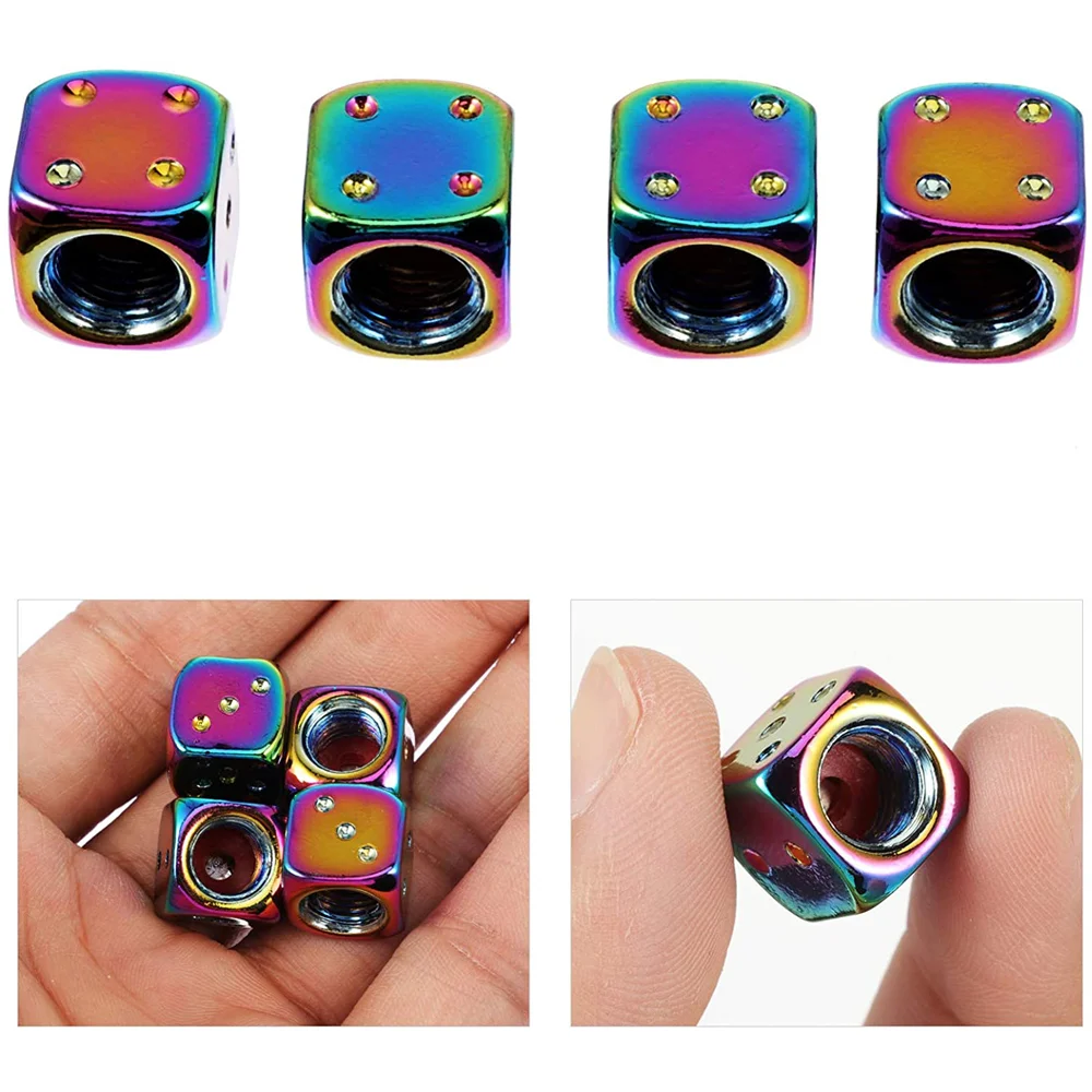 Tappi Valvola Auto Moto In Alluminio – Antipolvere E Decorativi, 4 Pezzi