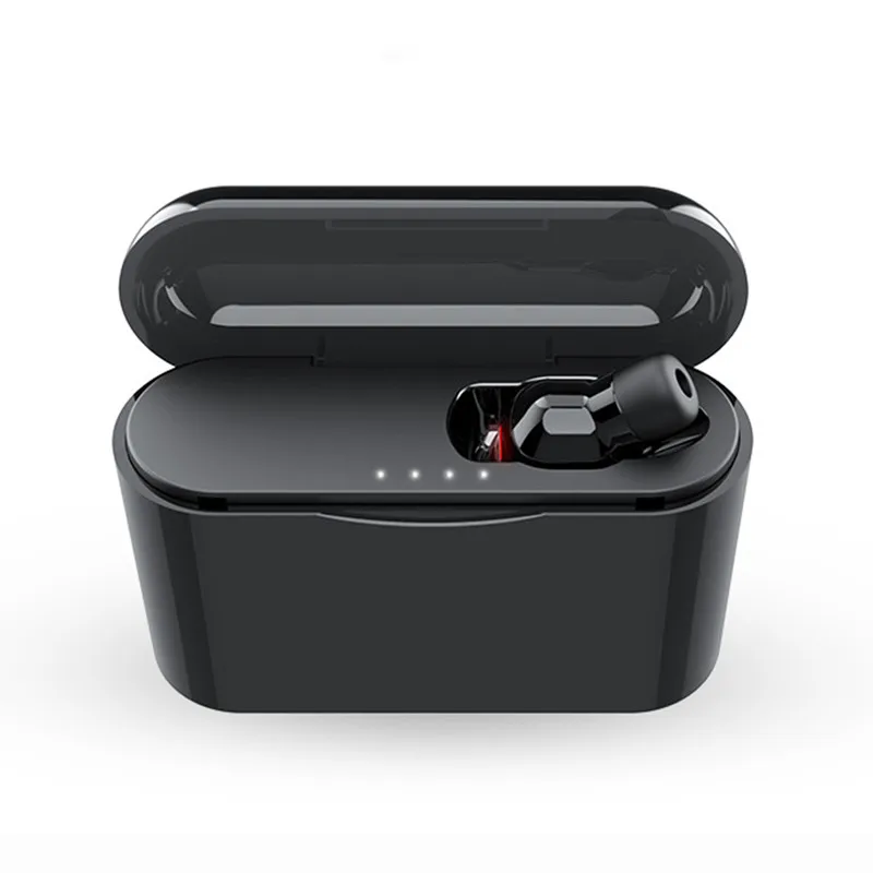 Single Earphone TWS Bluetooth 5,0 гарнитура мини беспроводные наушники с шумоподавлением наушники с автоматическим сопряжением Беспроводные наушники с зарядным устройством - Цвет: Single Earphone