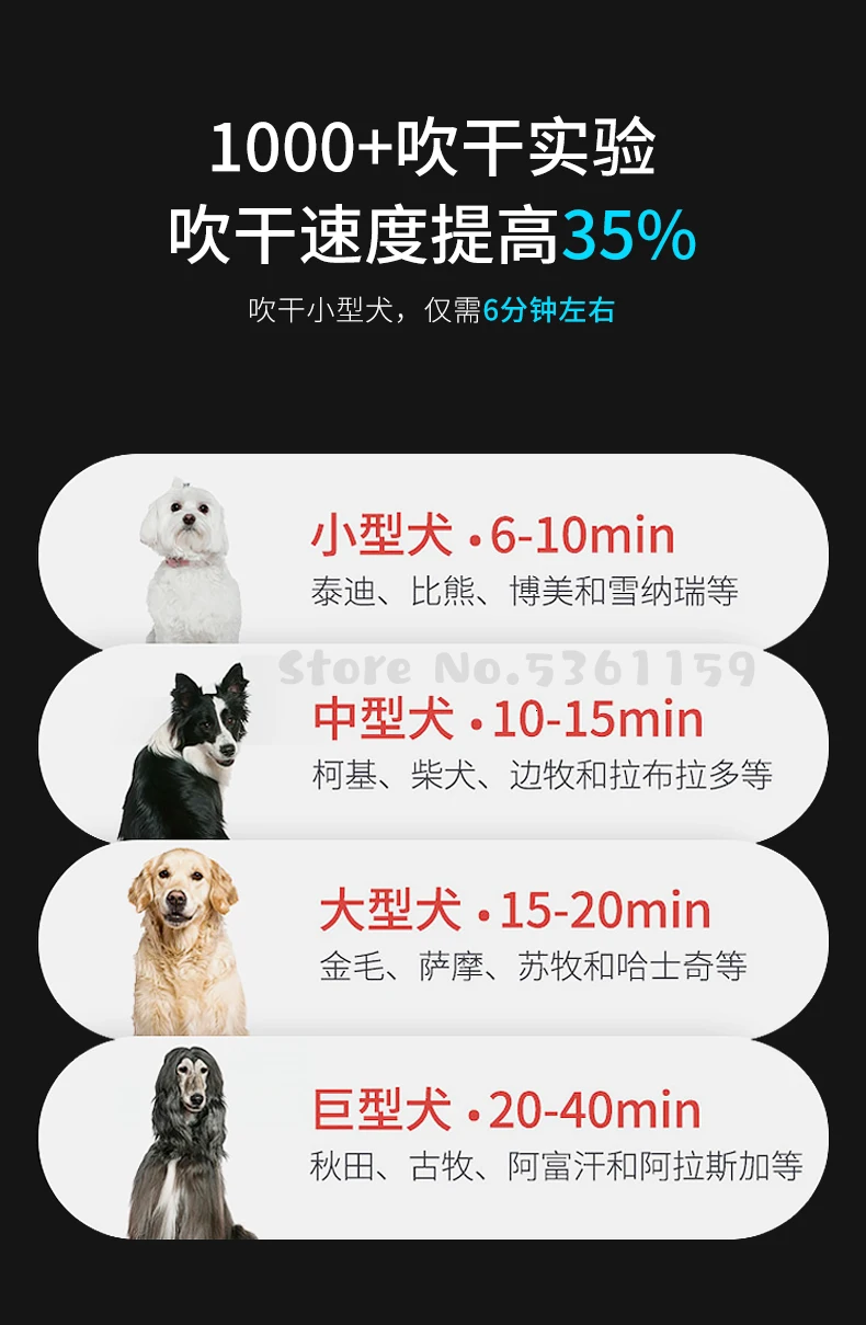 Собака Купание сухой артефакт Pet фен для кошек фен для волос большая собака Бесшумная машина для выдувания воды дома