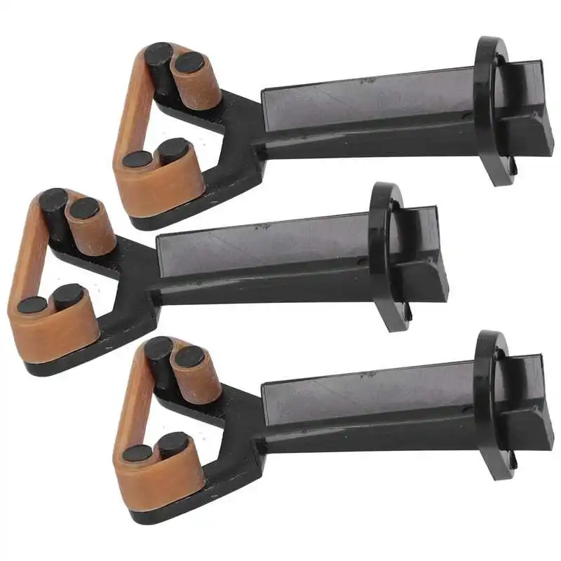 3 Set Billiard Tip Clamp Snooker Billiard Pool Tip Clamp Suppressor Elastic Rubber Y-shaped Glue on Fastener Repair Tool