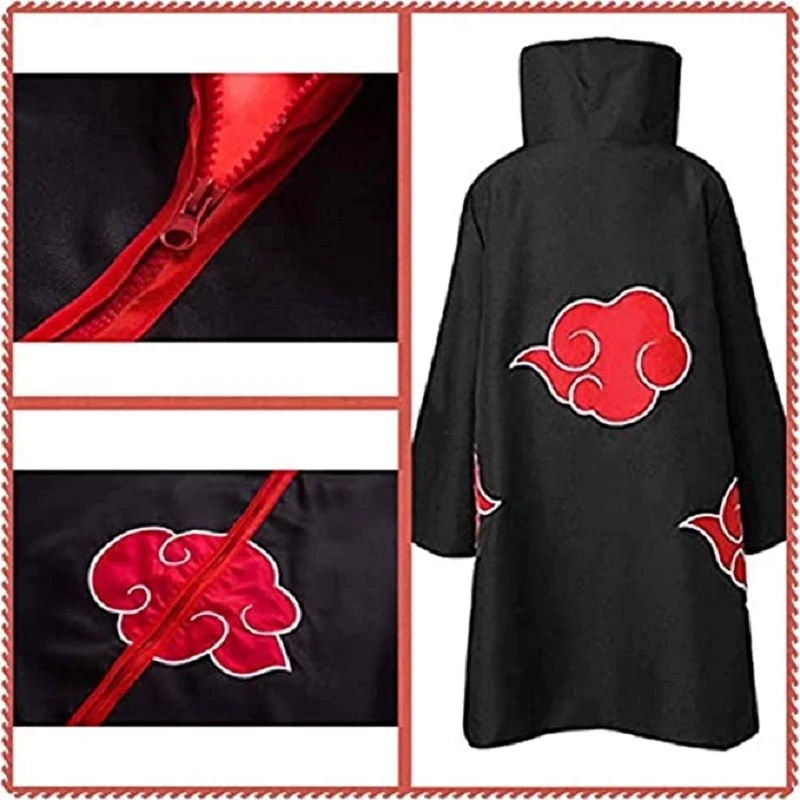 Manto Akatsuki Naruto Deidara Anime Com Bandana, Anel, Peruca