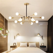Современная минималистская атмосфера, гостиной, дизайнерский светильник, спальня, светильник для рабочего кабинета, гостиничный бар, лобби, подвесные лампы