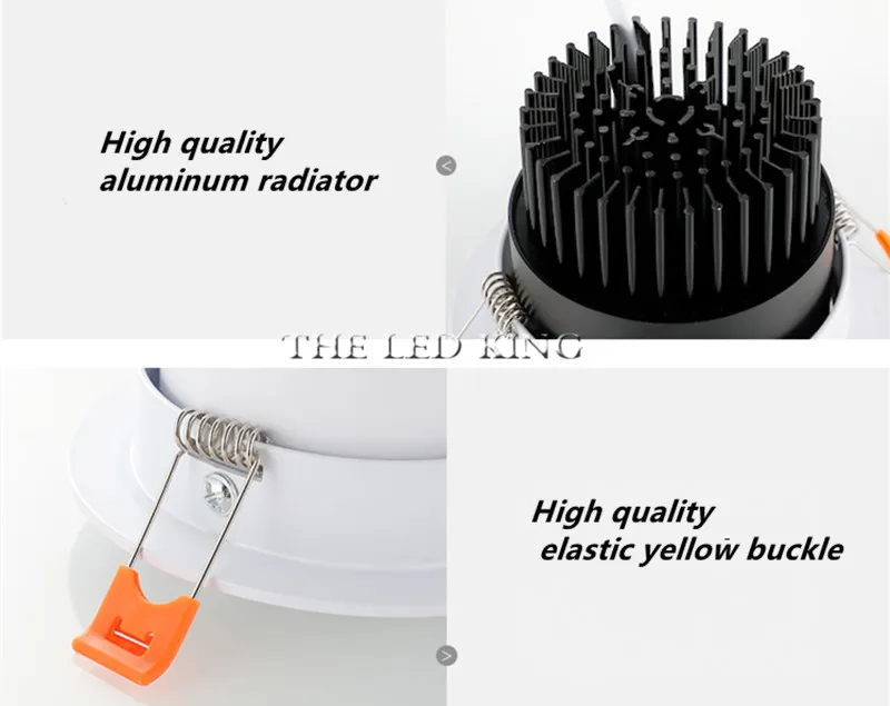 COB LED Downlights Real 3W 5W 9W 12W 110V-240V White Ceiling Spot Lamp 2.2 Inch 55mm 75mm Cut Hole No Flicker Lighting Fixtures