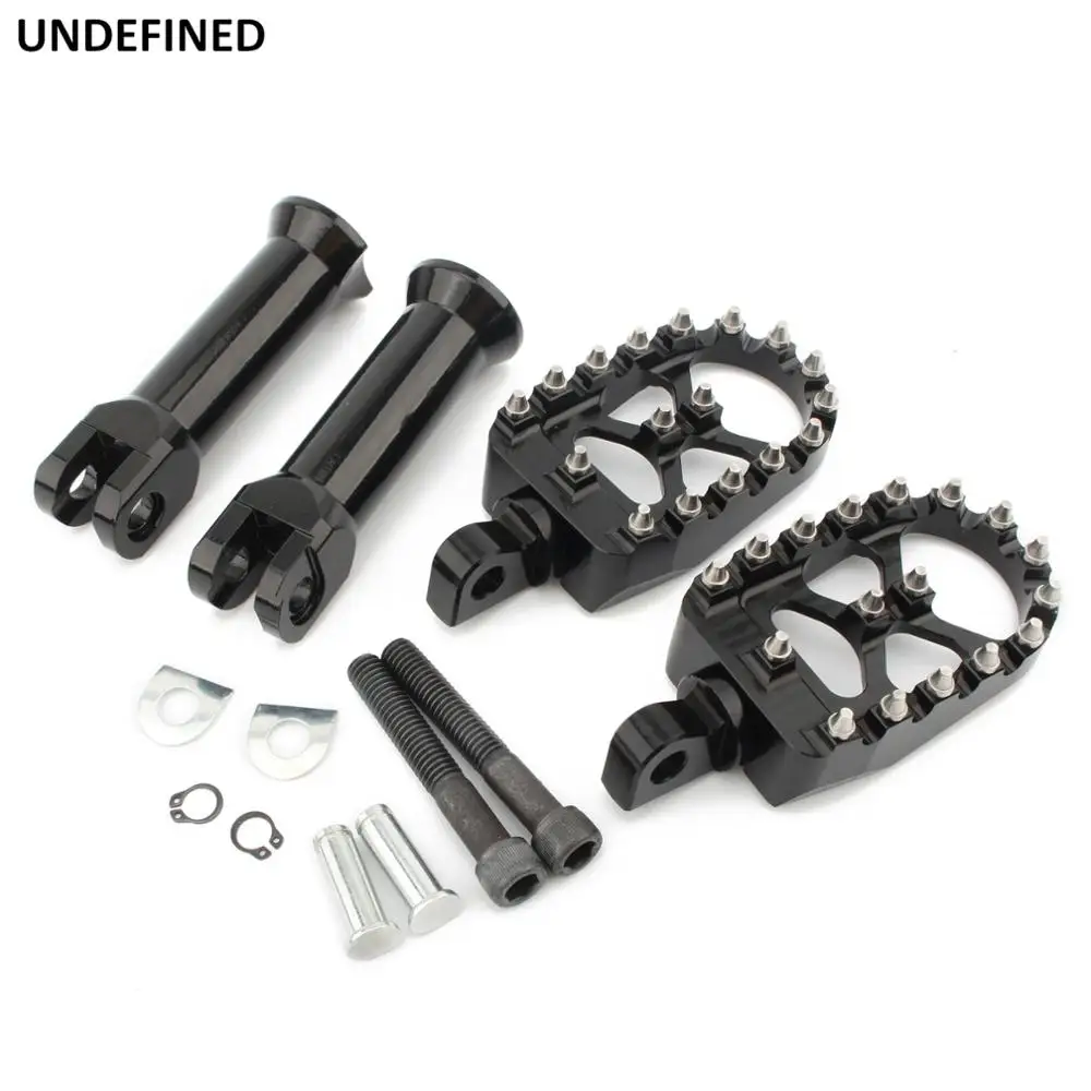 Pedane Mx Wide Fat Poggiapiedi Posteriori Offroad Bobber Style Pedali Per Harley Softail Deluxe Street Bob Flsl 2018 2019 2020