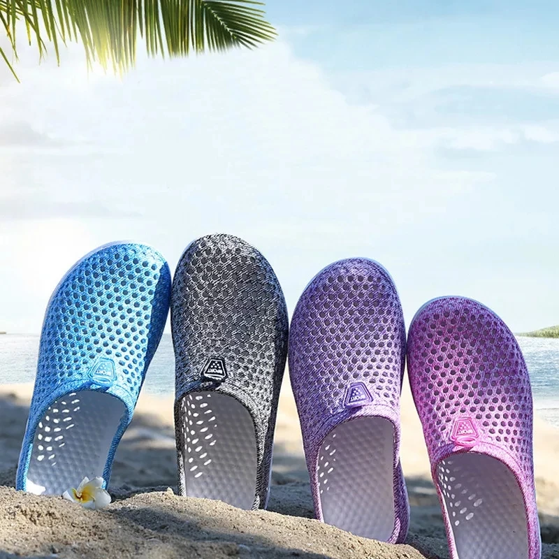 

Women Beach Slipper Sandal Non-slide Casual Flip Flops Shoes Jelly Shoes Mesh Breathable for Women