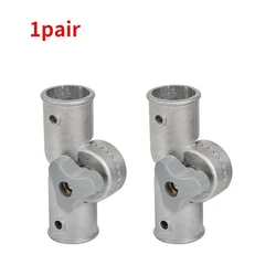 Adjustable Folding Chair Converter with Lifting Bracket - Durable 25mm Fishing Armchair Hinge Hardware (SILVER)