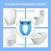 Upgrade Kids Panda Potty Training Seat Portable Travel Toilet Cover Foldable Reusable Pot Ring With Splash Guard Non-Slip Pads 3