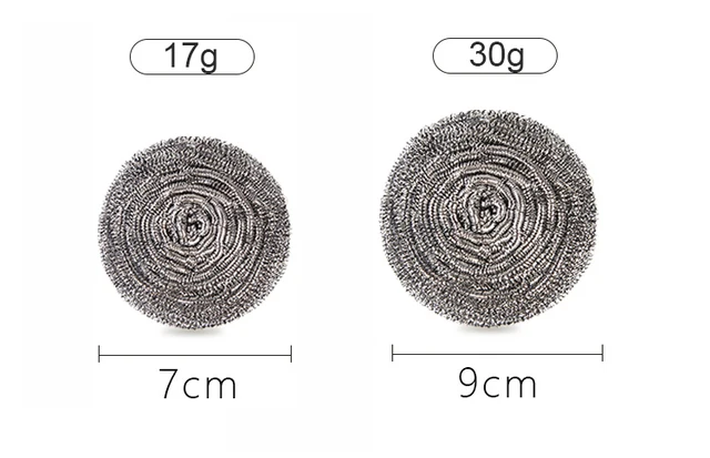 Stainless Steel 410 Iron Sponge Utensil Scrubber Metal Spiral Scourer -  China Stainless Steel Scourer and Stainless Steel Scrubber price