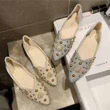 Прямая поставка с фабрики; Новинка года; сезон осень; женская обувь с острым носком; сезон лето; обувь на плоской подошве