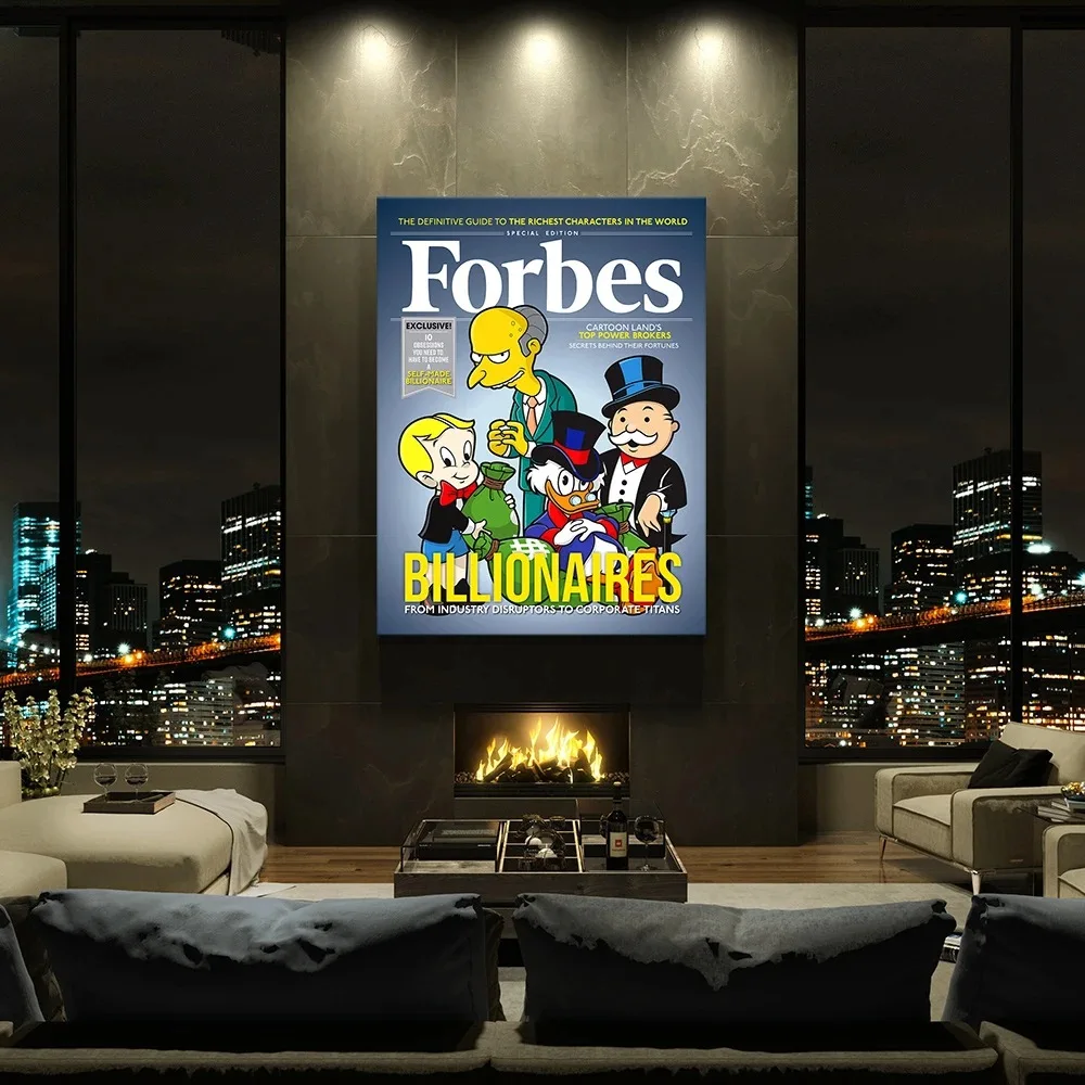 Скандинавский граффити Forbes популярный абстрактный постер с принтами для