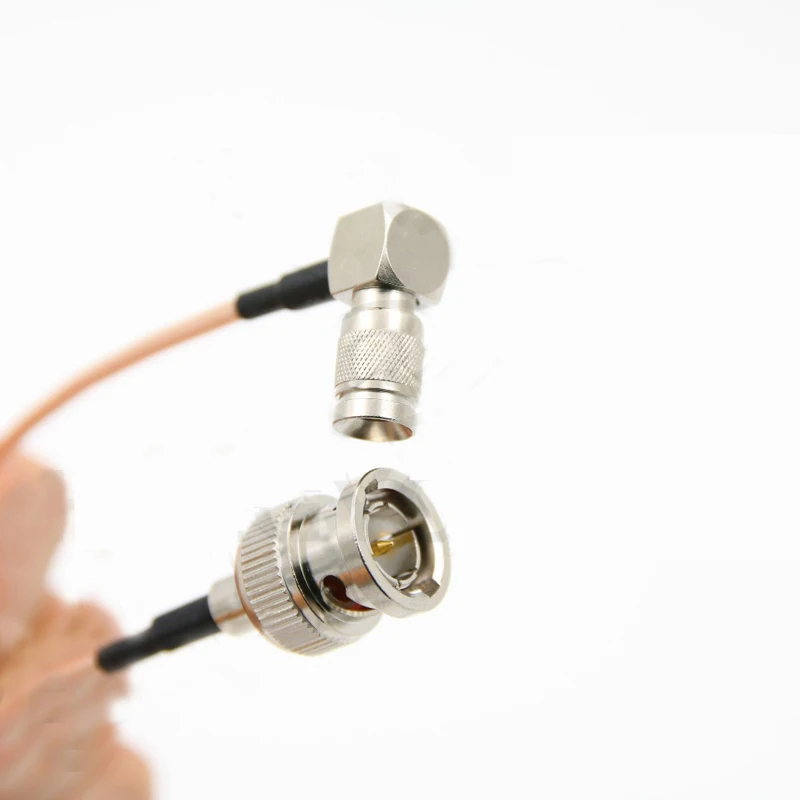 Mini BNC DIN 1.0/2.3 Right Angle to BNC Male 75ohm RG179 HD SDI Cable for Blackmagic RF Coaxial RG179 SDI cable jumper pigtail