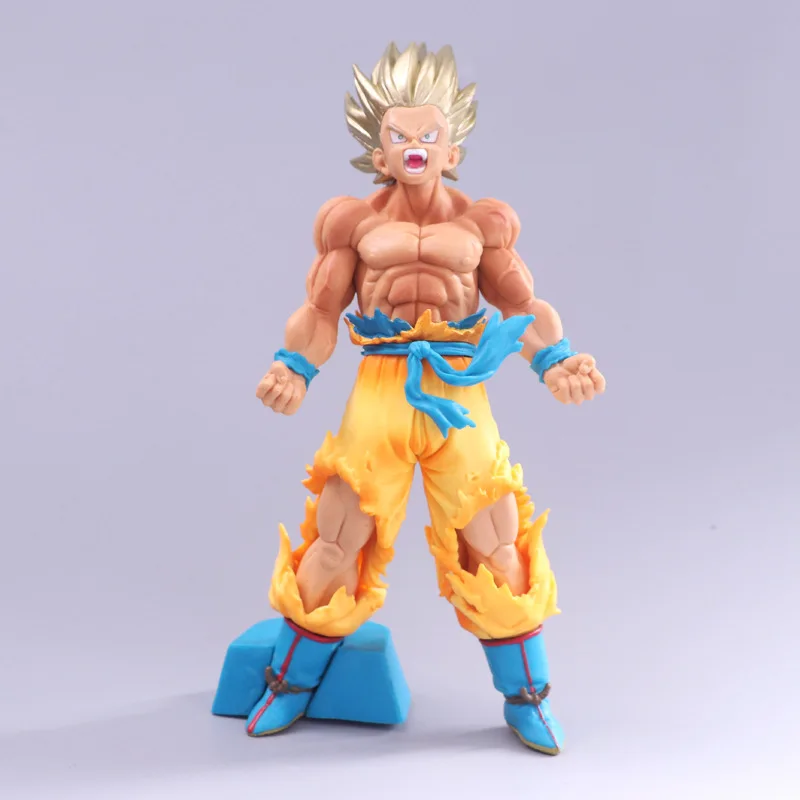 Аниме Гараж Комплект Модель qlz Супер Saiyan для крови супер блонд Гоку взрывоопасный газ в коробке