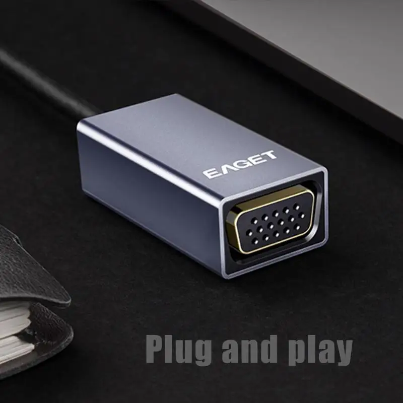Eaget CH01 Мини Портативный тип-c USB-C VGA адаптер Мужской USB C Женский VGA конвертер кабель для Windows компьютер телефон планшет