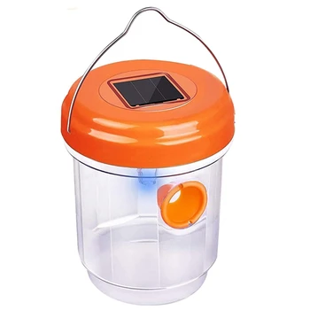 

Wasp Trap for Hunting Wasps, Wasps, Yellow Jackets, Mosquitoes, Flies and Insects - Solar Wasp Killer with UV LED Light