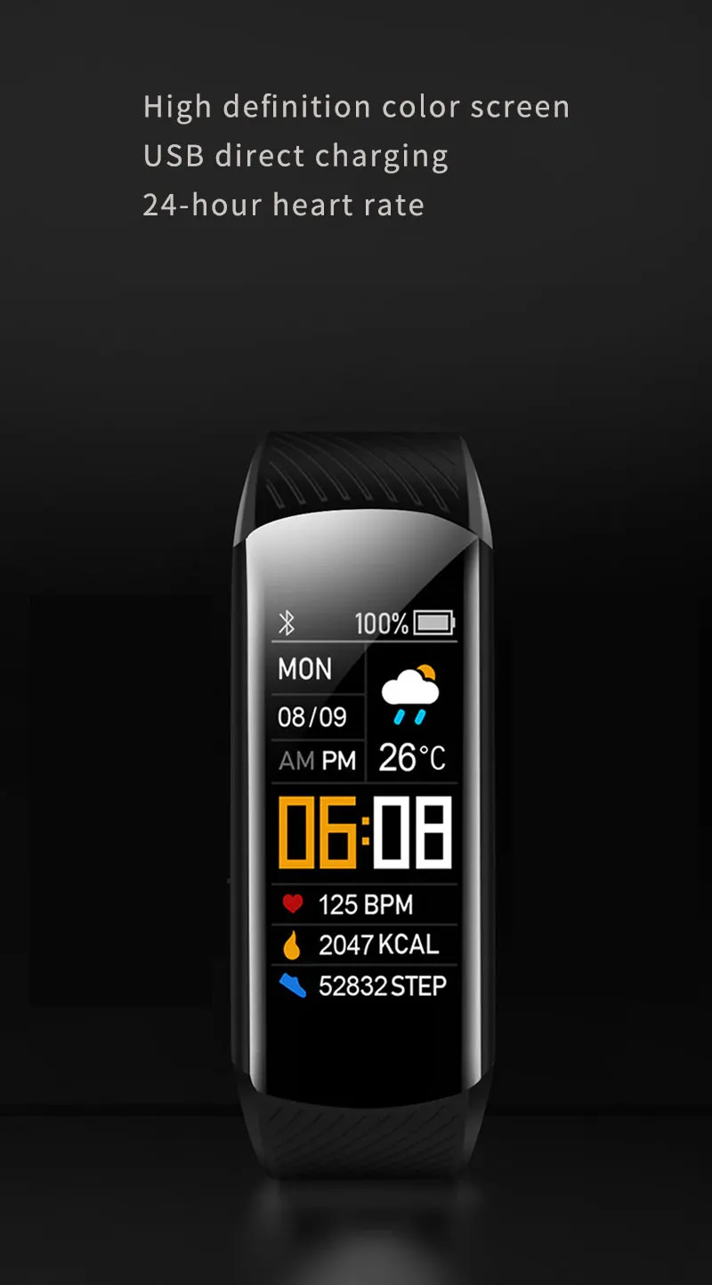 5 Pçs lote Inteligente Pulseira Smartband Oled