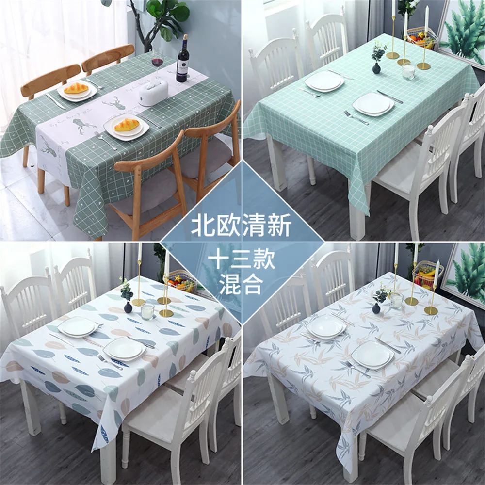 Waterproof and Oil Proof Table Cloth For Kitchen Decorative Dining Table Cover tablecloth for table Home Textile