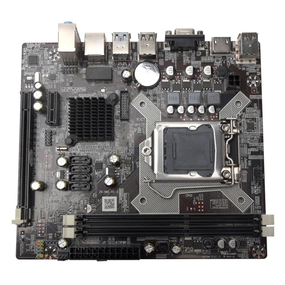 H81 LGA 1150 материнская плата разъем LGA1150 Micro ATX настольный USB 3,0 двухканальный 16 ГБ DDR3 для Xeon Intel i3 i5 i7