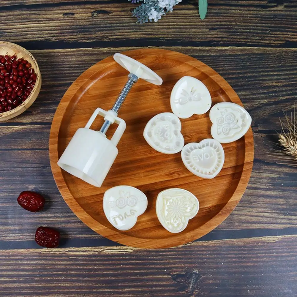 Форма для выпечки Mooncake, набор кухонных аксессуаров, цветок, Праздник середины осени, ручной пресс, reposteria товары для кухни# EO22