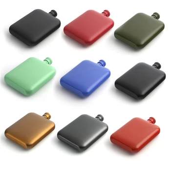 

6OZ High Quality Whisky Pot Bottle Candy color Hip Flask Flagon 304 Stainless Steel Portable Drinkware Women's wine pot Outdoors