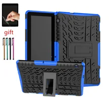T5 планшет силиконовый+ PC чехол для huawei MediaPad T5 10 10,1 дюймов AGS2-W09-L09-L03-W19 чехол для планшета противоударный чехол с подставкой+ ручка+ пленка