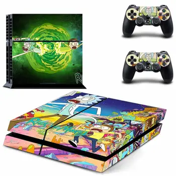 

PS4 Skin Sticker Decal Vinyl for Sony Playstation 4 Console and 2 Controllers PS4 Skin Sticker - Rick and Morty