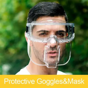 

Reusable Transparent Protective Goggles Safety Goggles Anti-spray And Splash-proof Mask Clear Working Eyes Mask Can Separated
