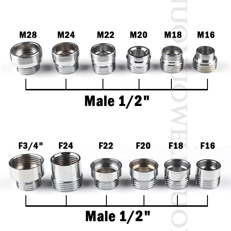 2PCS Kitchen Water Purifier Faucet Aerator Adapter Water Purifier Accessories 1/2\