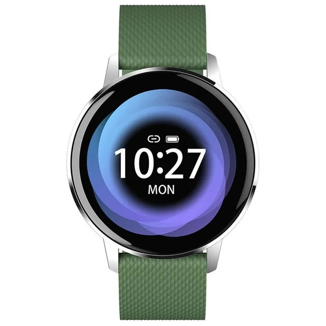 Army Green Мужские Смарт-часы IP68, водонепроницаемые спортивные часы для плавания, пульсометр, кровяное давление, фитнес-трекер, женские Смарт-часы для IOS Android - Цвет: Army Green