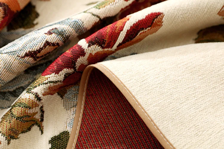 American Country Xuenier Embroidery Shade Curtains for Living Dining Room Bedroom