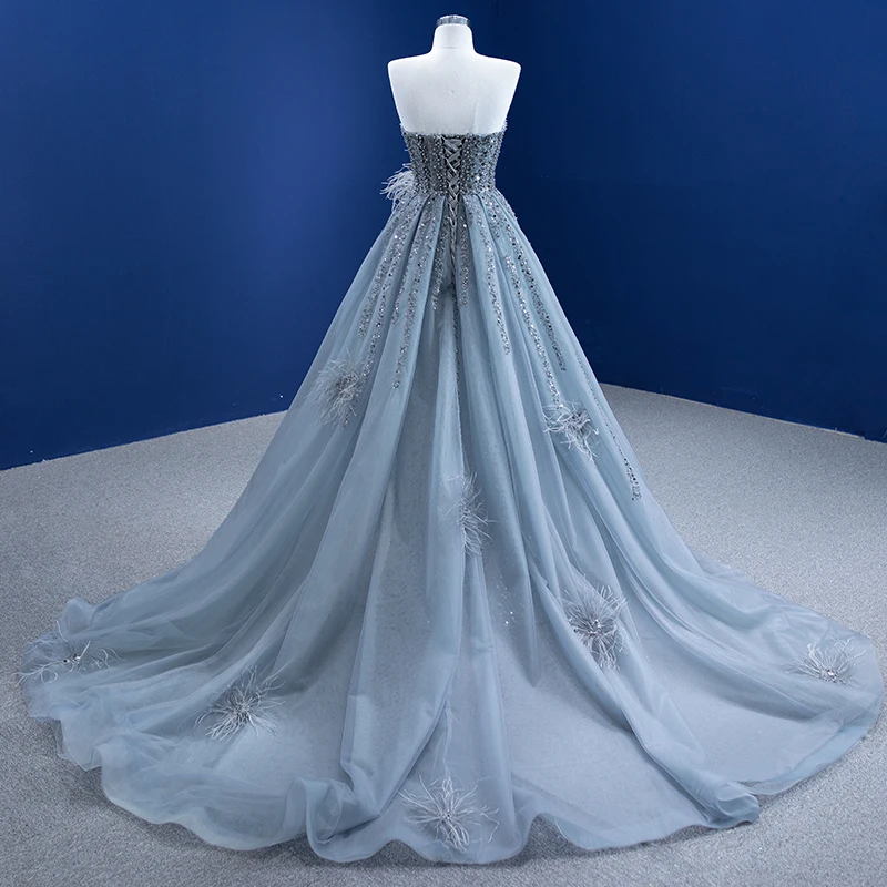 RSM67340 new formal dresses for women 2021 elegant plus size luxurious mermaid wedding gown dubai rochii de ocazie elegant 2