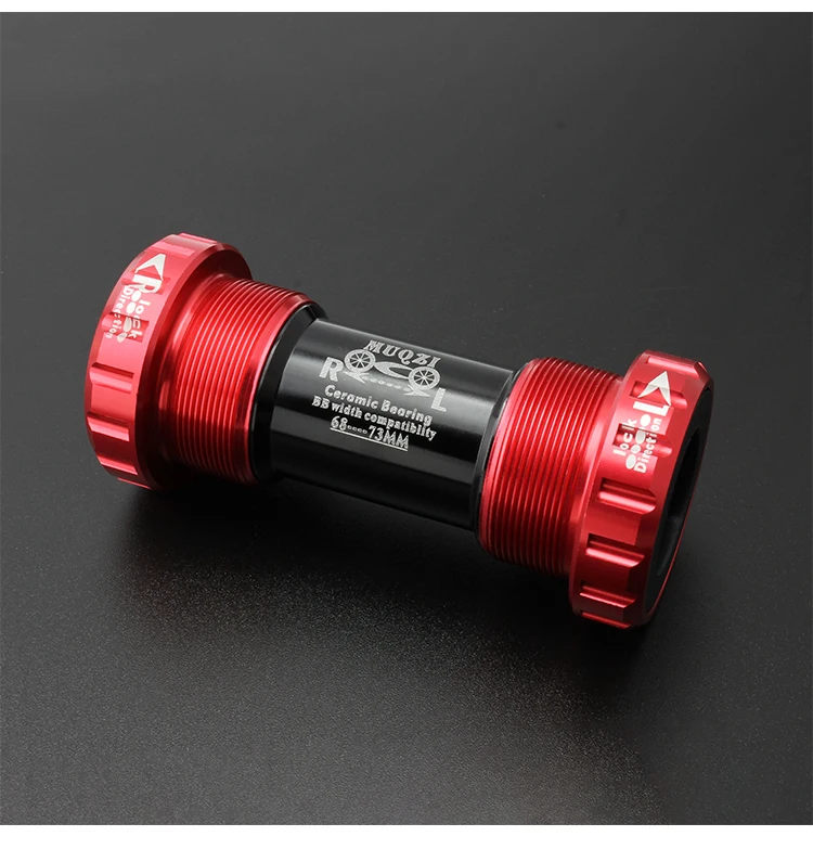Aluminum Alloy Bicycle Bottom Bracket – BSA 68/73mm, Steel Bearings, For MTB & Road Bikes