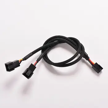 

3Pin Female Y-Splitter To Dual 3 Pin Male Mainboard Power Cable Adapter PC Computer Case Fan Connect Wire Splitter Convert 1PC
