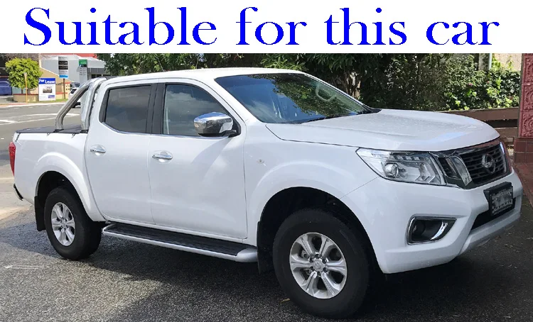 4 шт. пластиковый Наружный козырек для Nissan Navara Frontier NP300 D23 2014 2015 2016 2019|Хромирование|