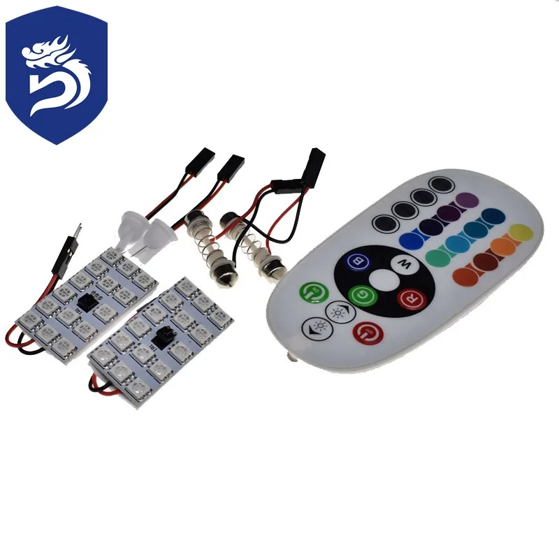 

Colorful Reading Light 15SMD-5050 T10 BA9s 31/41 Mm Lamp Board Mood Light Compartment Light RGB