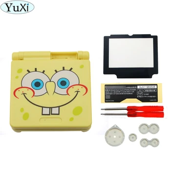 

YuXi 1Set For GBA SP Housing Shell Case Replacement Full Cover Set For Nintendo GameBoy Advance SP Accessories