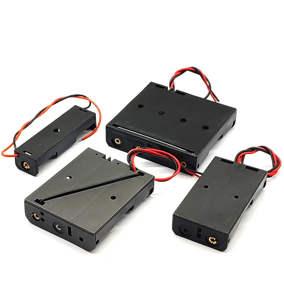 Battery Holder AA 14500 Size Power Storage Case Box 1 2 3 4 Slots