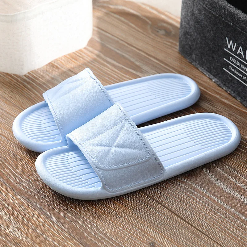 2021 Couples Stylish Adult Sandals Slip-Proof Thick-Soled Indoor Outdoor Slippers Men Flip Flops House Sleepers Shoes Woman Home 