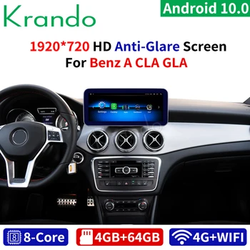 

NEW Krando Android 10.0 4G+64G 10.25'' Car Radio for Mercedes-Benz A W176 CLA C117 GLA X156 2012-2020 NTG 4.5 5.0 5.5 Player
