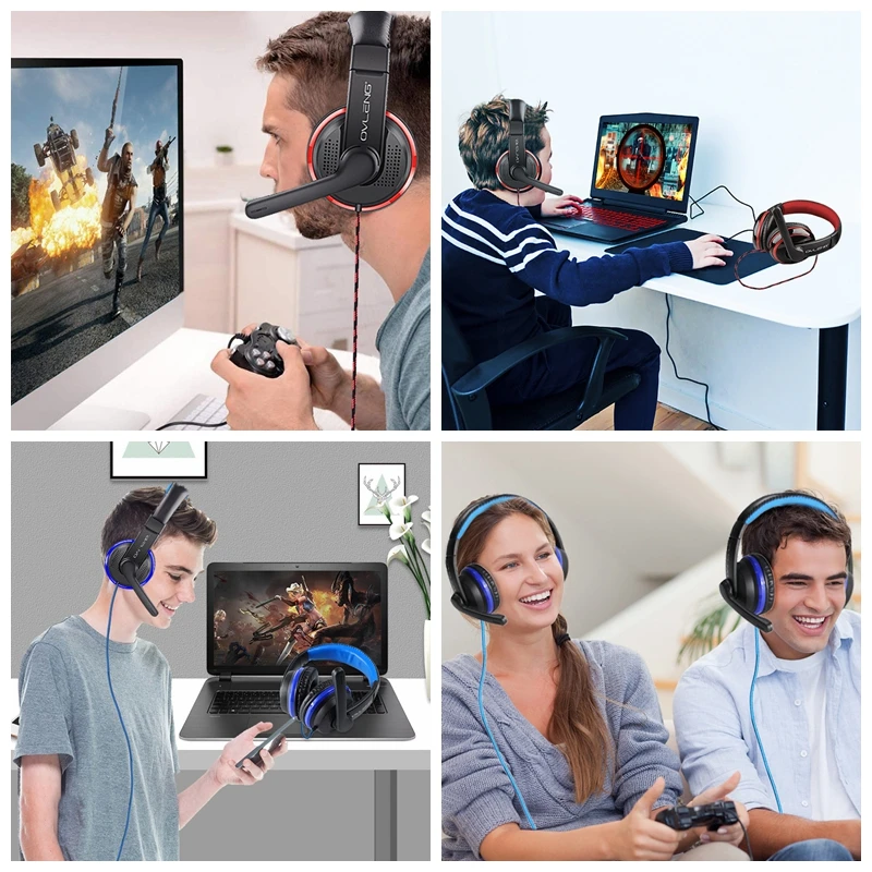 For PS4 High quality Gamer Headphone With Microphone 3 5mm Jack Noise Cancel Gaming Headset Stereo Bass casco For Phone Tablet