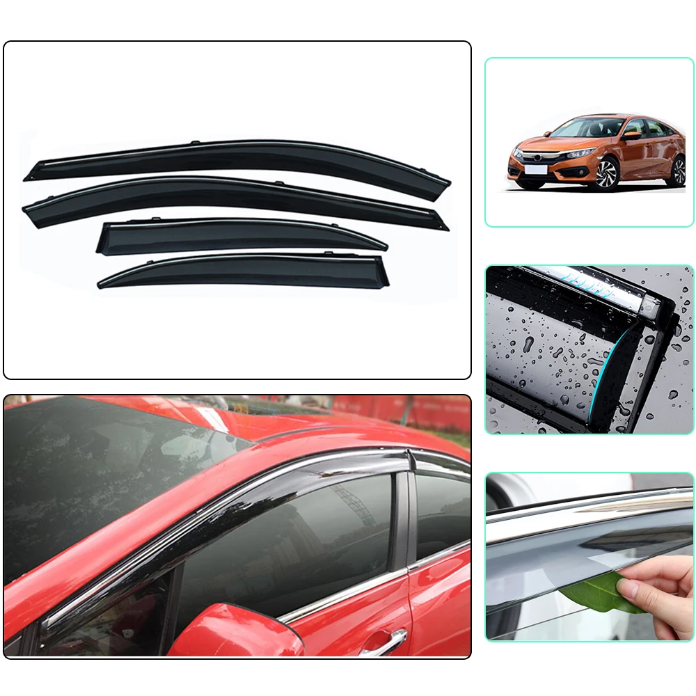 Козырек от дождя и дыма для Honda Civic sedan 2012 2013 2014 2015 аксессуары 4 шт.|Навесы укрытия| |
